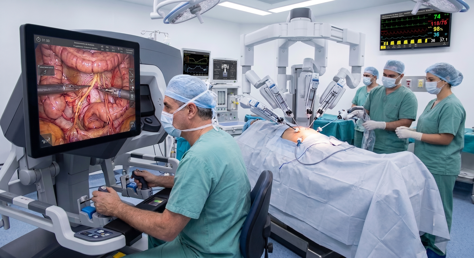 Cirurgia Robótica Intestinal: A tecnologia que está transformando a recuperação dos pacientes